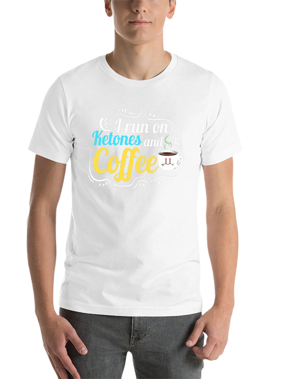 Ketones & Coffee Graphic T-Shirt - Black