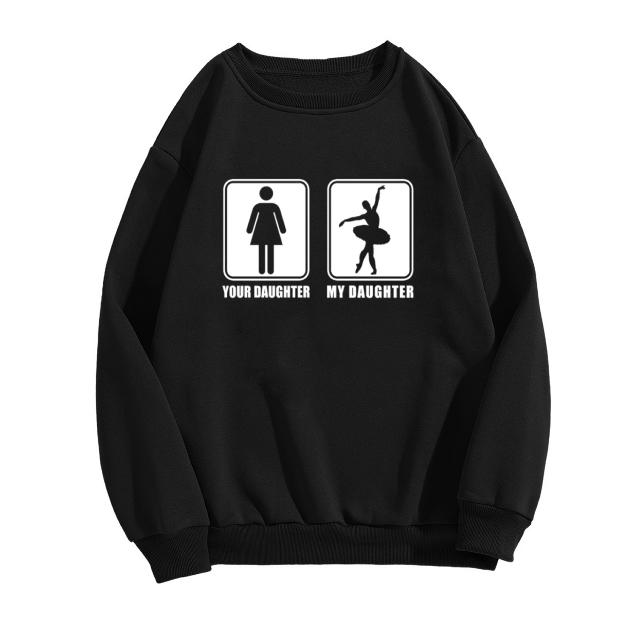 I'm Mom's Favorite Humorous Family Quote Crewneck Sweatshirt