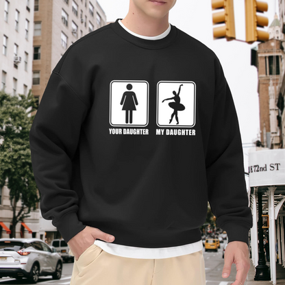 I'm Mom's Favorite Humorous Family Quote Crewneck Sweatshirt