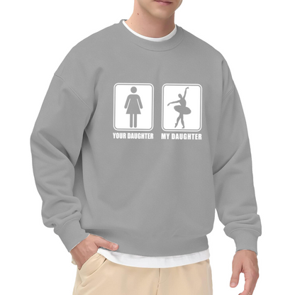 I'm Mom's Favorite Humorous Family Quote Crewneck Sweatshirt