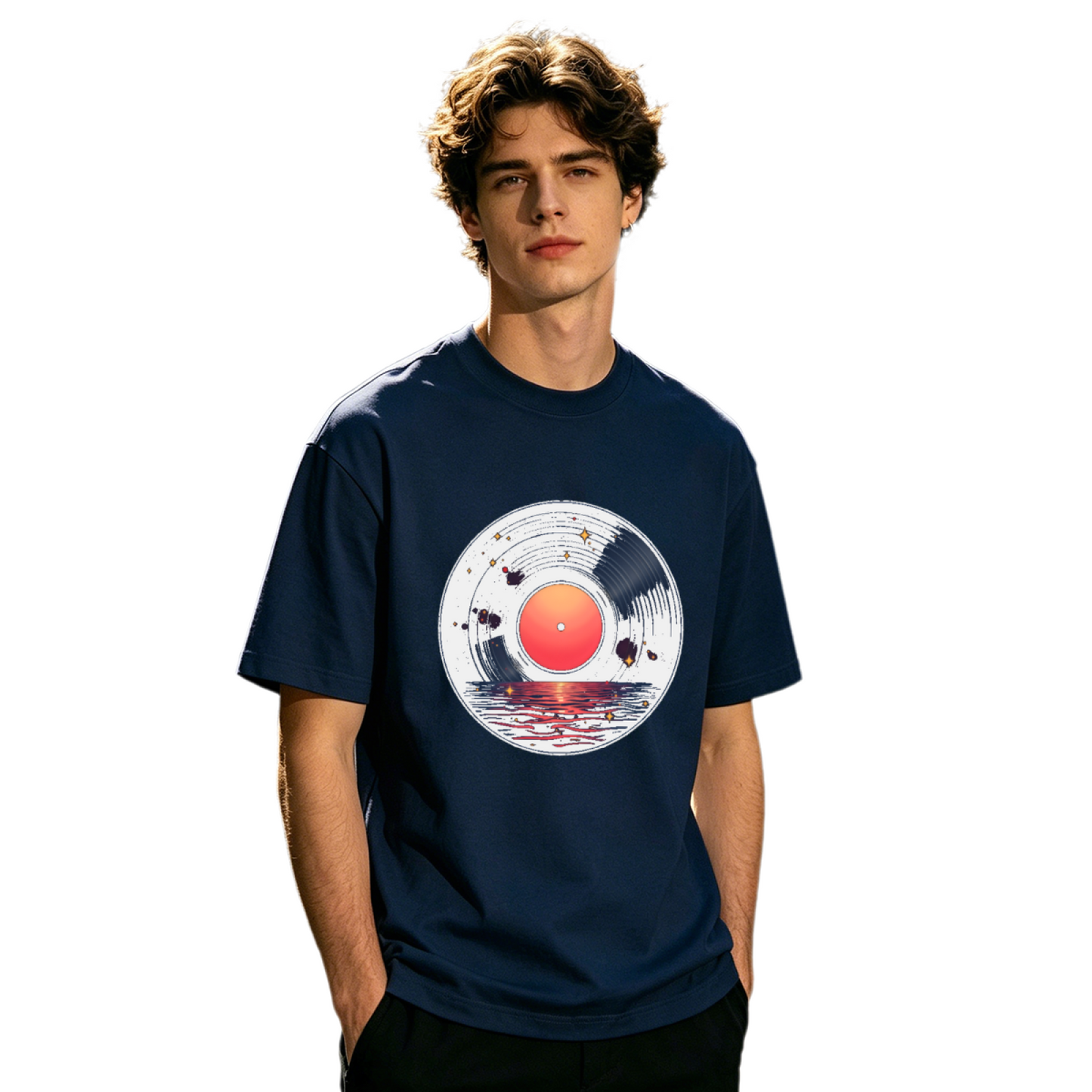Men's American Flag Eagle Patriotic Retro Graphic T-Shirt