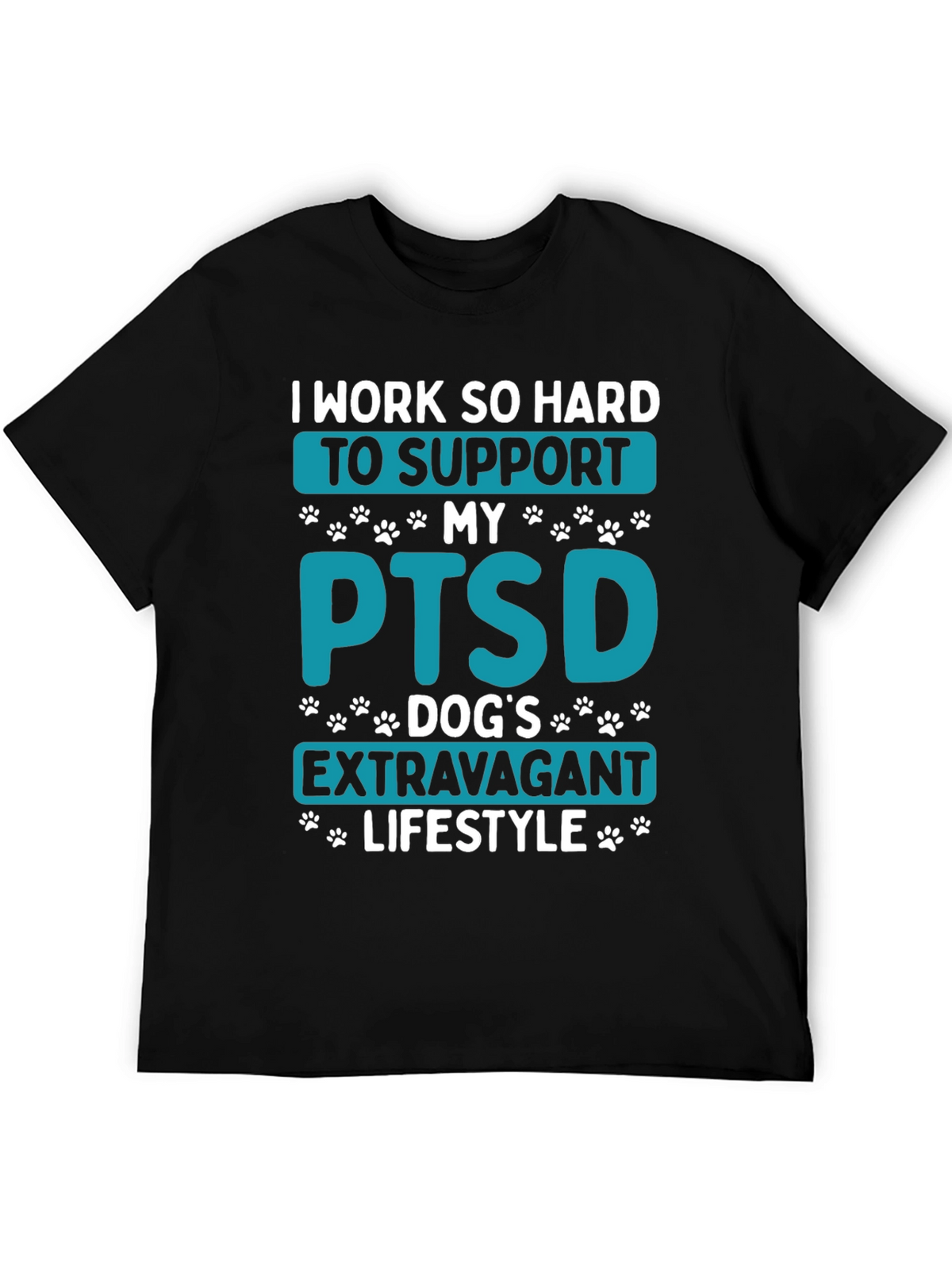 PTSD Dog Dad T-Shirt - Extravagant Lifestyle Tee