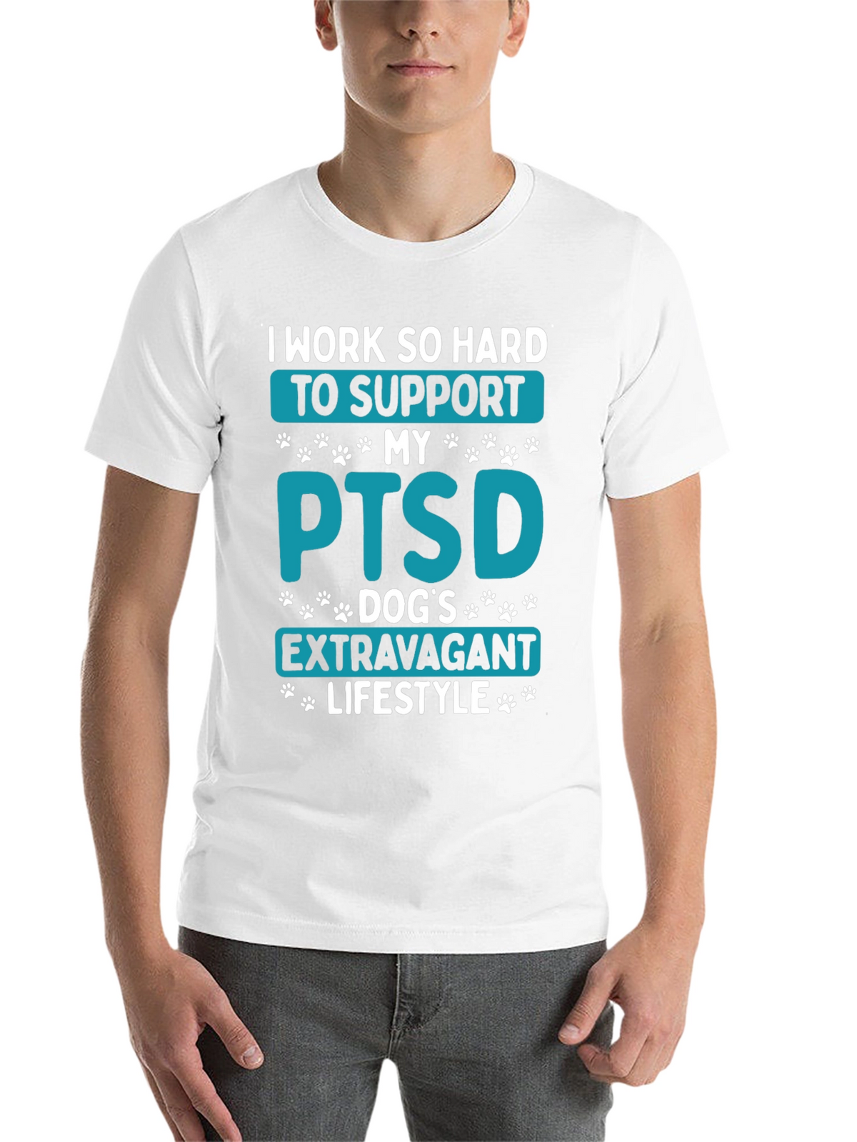 PTSD Dog Dad T-Shirt - Extravagant Lifestyle Tee