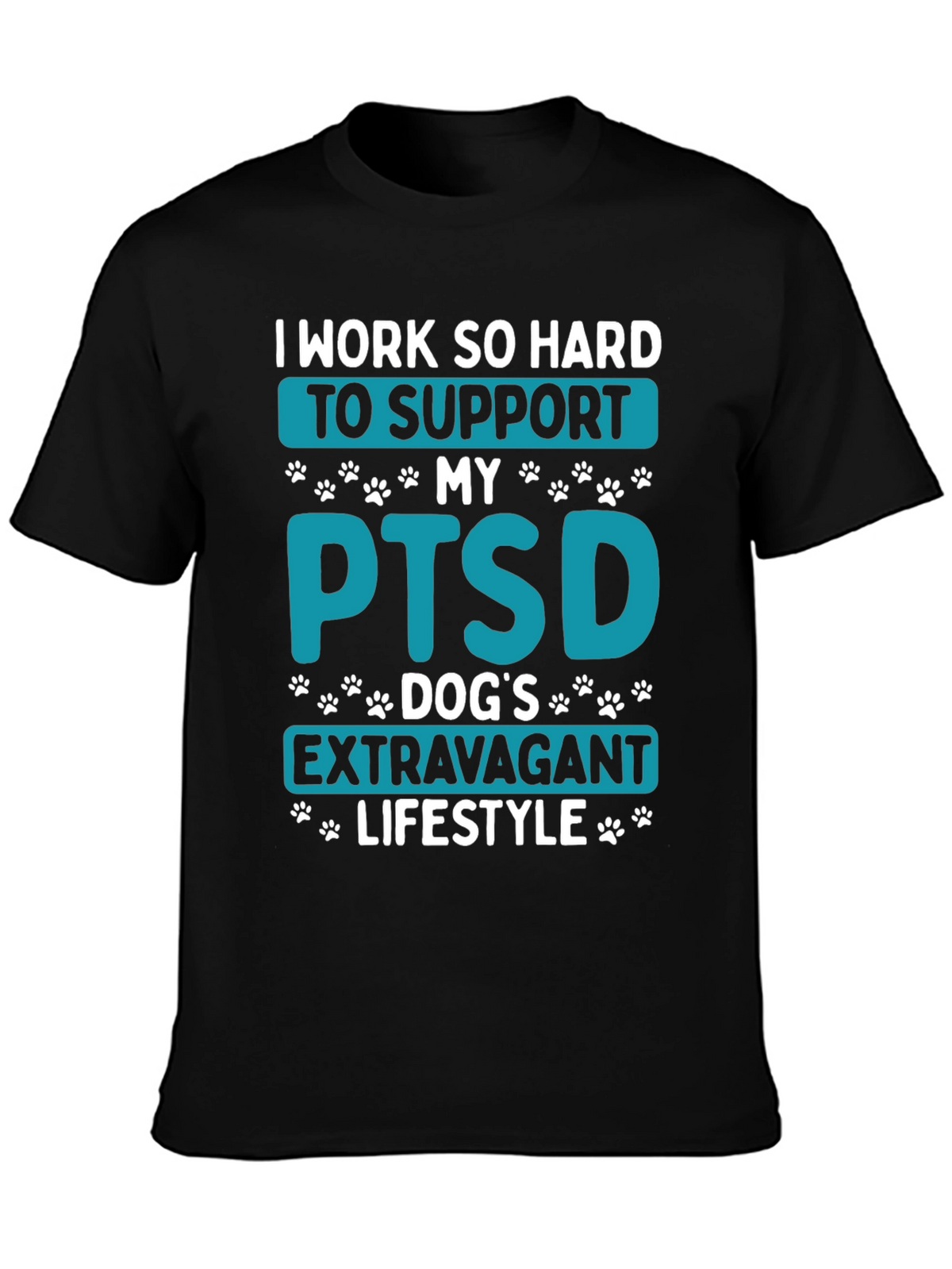 PTSD Dog Dad T-Shirt - Extravagant Lifestyle Tee