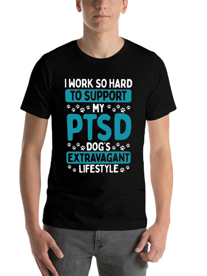 PTSD Dog Dad T-Shirt - Extravagant Lifestyle Tee