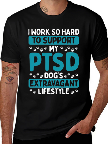 PTSD Dog Dad T-Shirt - Extravagant Lifestyle Tee