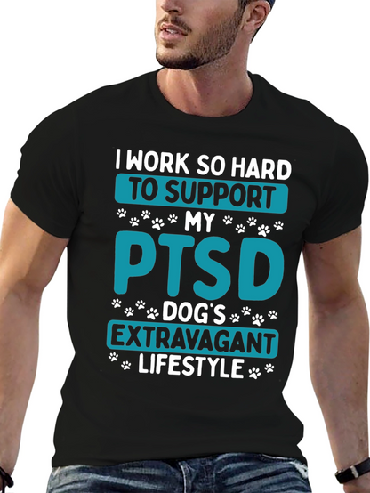 PTSD Dog Dad T-Shirt - Extravagant Lifestyle Tee