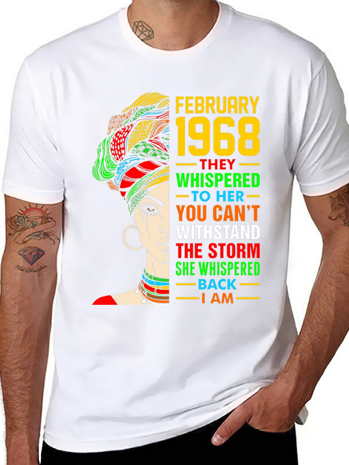 February 1968 T-Shirt: Black History Month