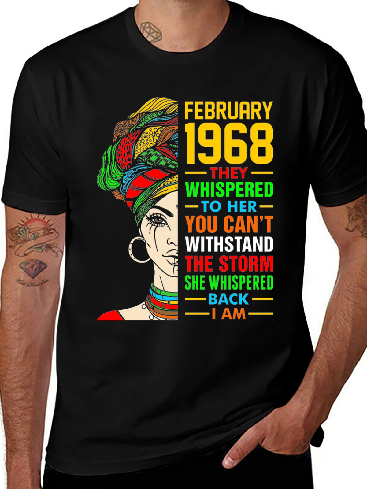 February 1968 T-Shirt: Black History Month