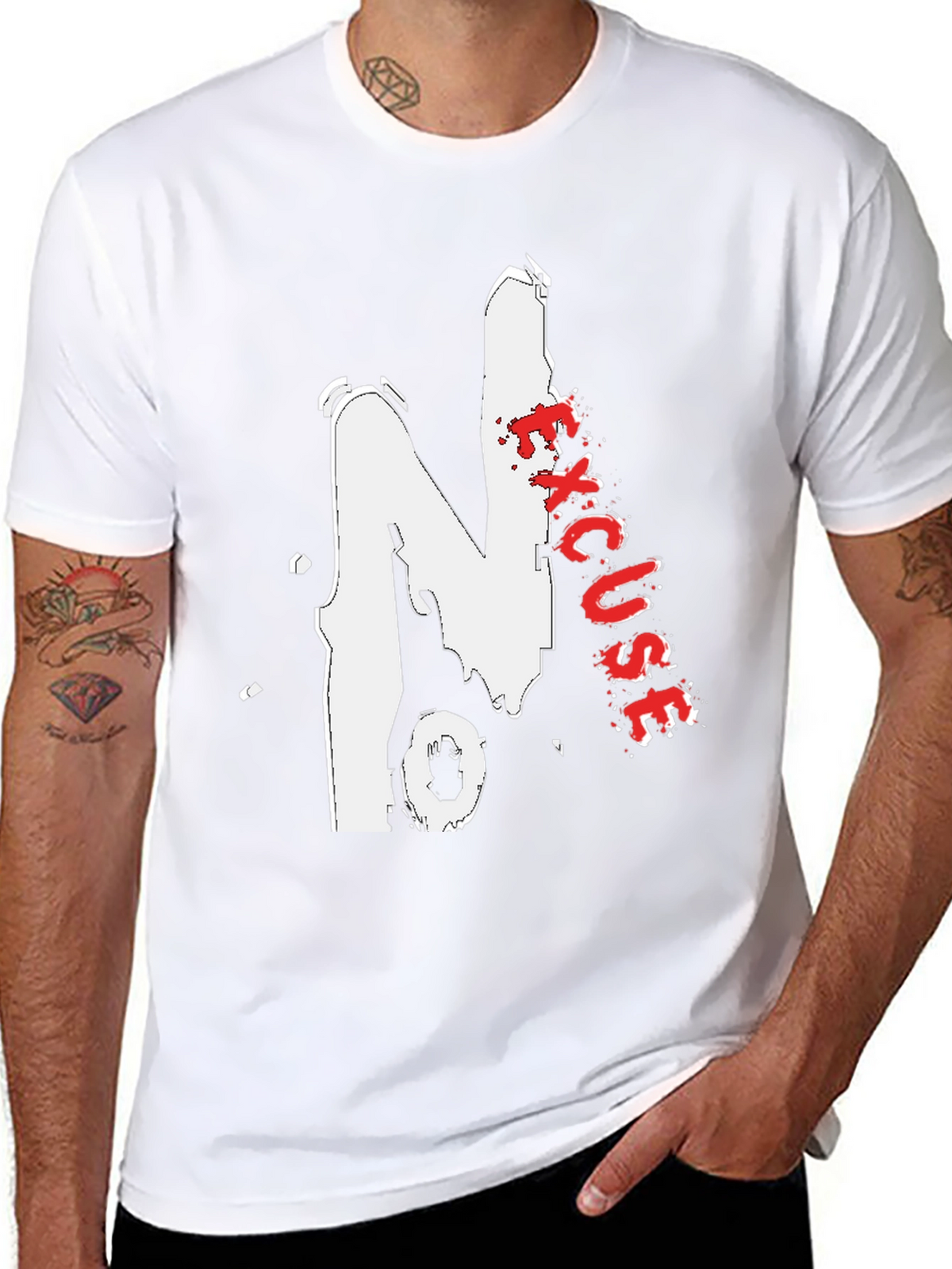 No Excuses Graphic Tee - Bold Streetwear Style