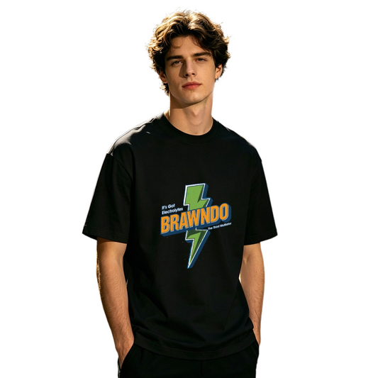 Men's Brawndo Lightning Retro Movie Reference Graphic Tee