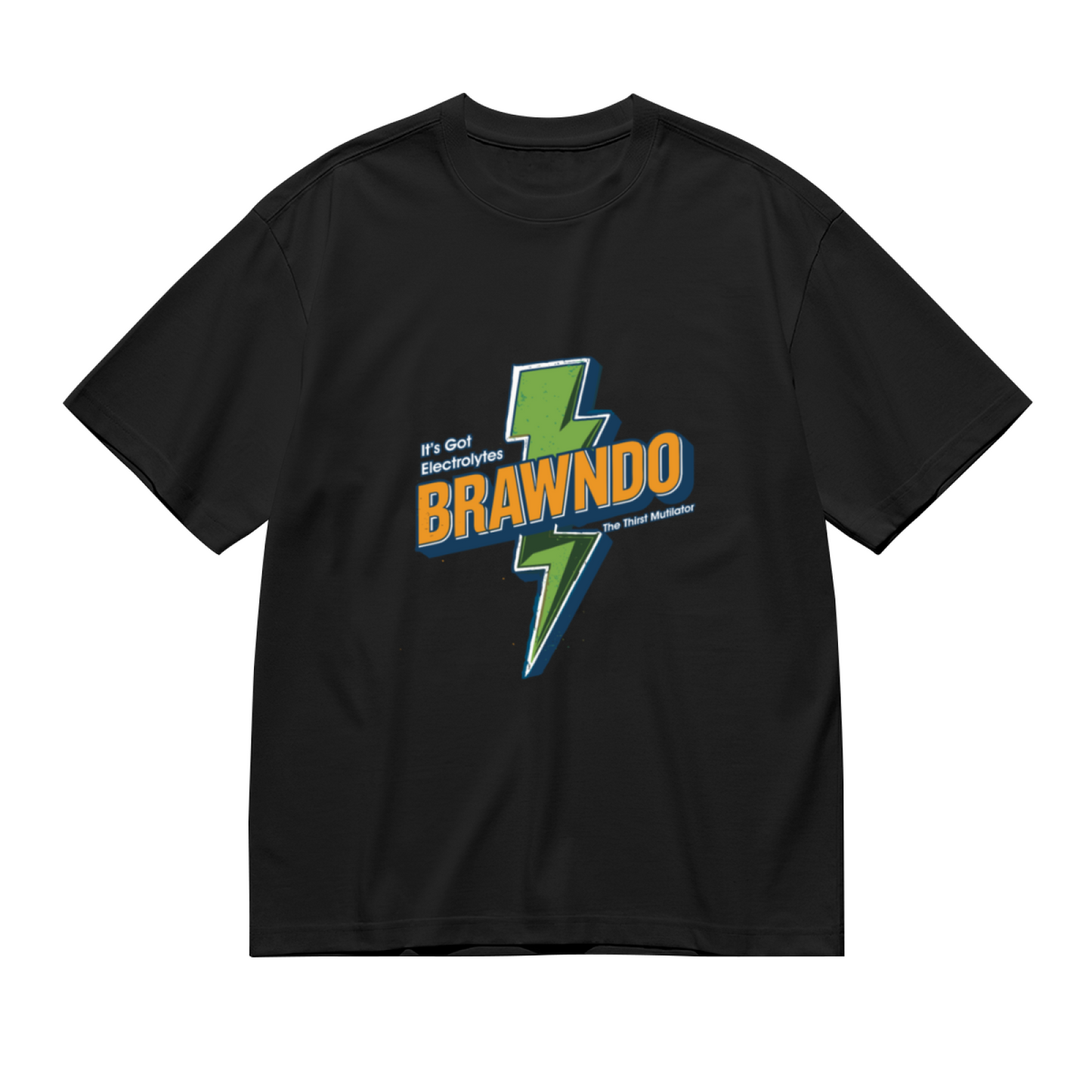 Men's Brawndo Lightning Retro Movie Reference Graphic Tee