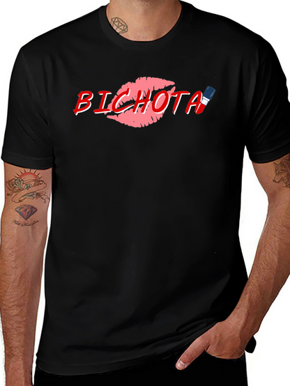 Bichota Lips Graphic Print T-Shirt