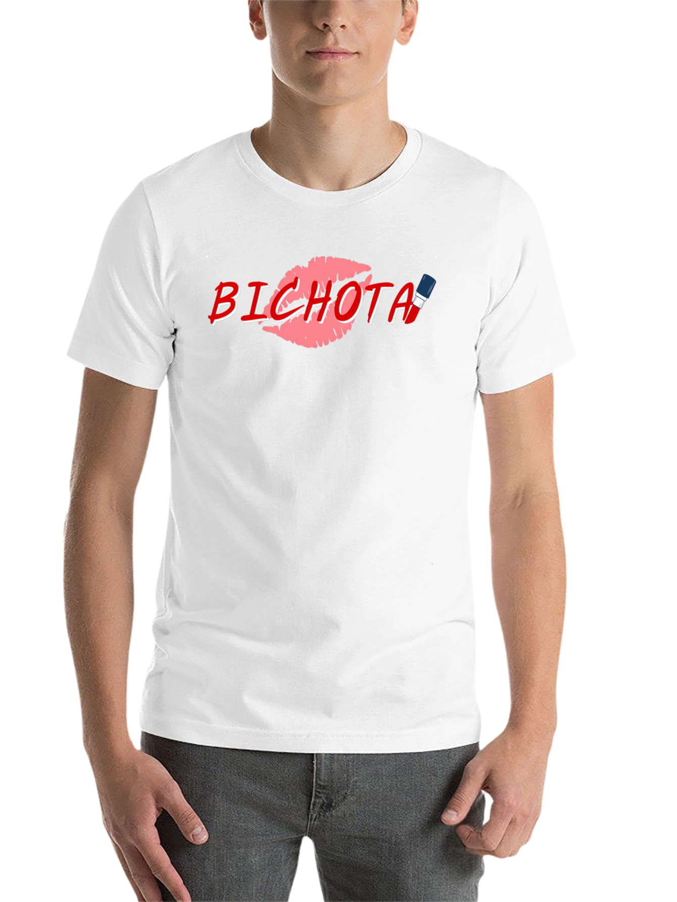 Bichota Lips Graphic Print T-Shirt