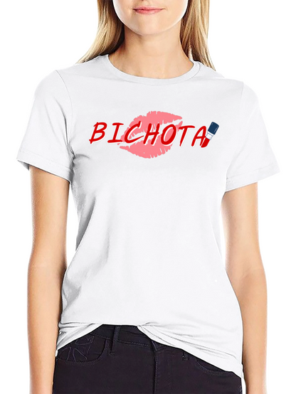 Bichota Lips Graphic Print T-Shirt