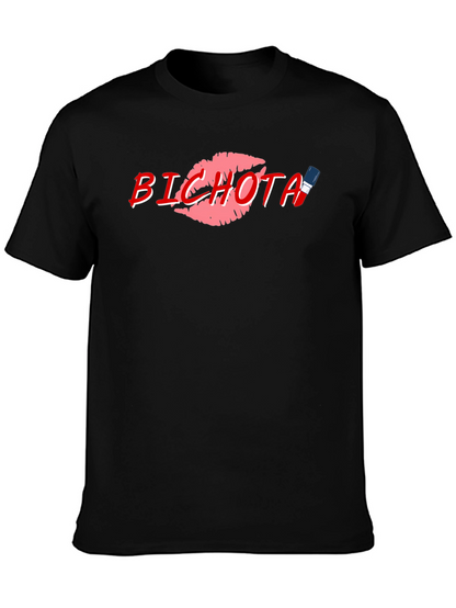 Bichota Lips Graphic Print T-Shirt