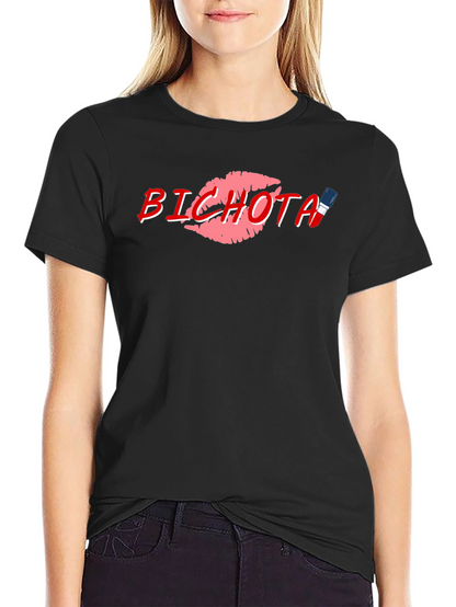 Bichota Lips Graphic Print T-Shirt