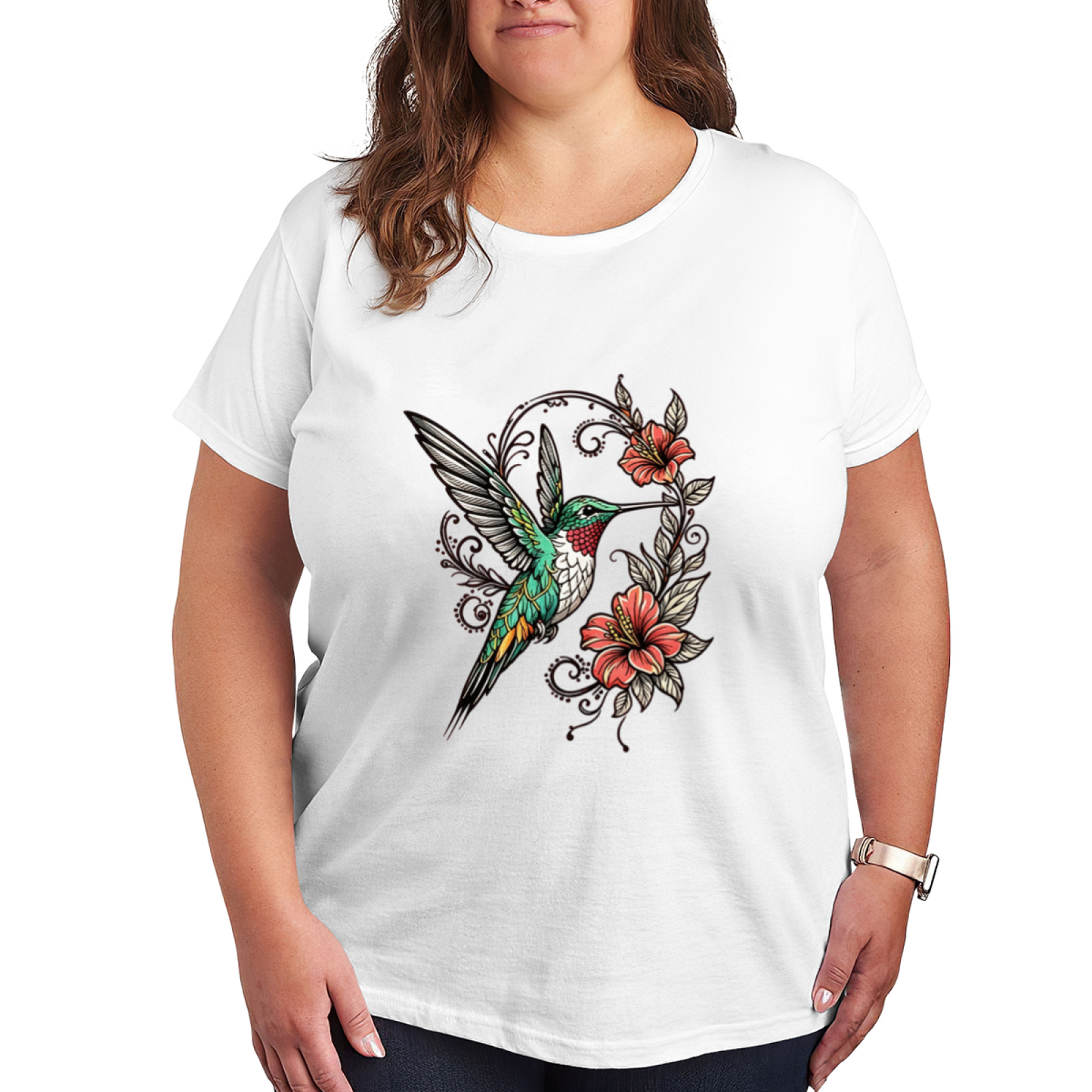 Western Bandana Brown Rose Retro Graphic T-Shirt