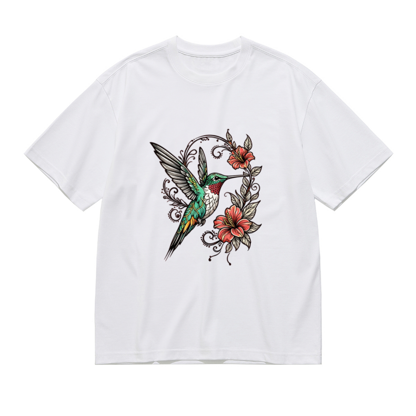 Western Bandana Brown Rose Retro Graphic T-Shirt