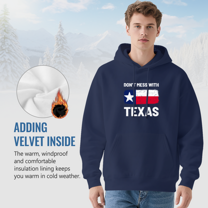 Vintage Texas Flag Graphic Hoodie, Cozy Daily Wear