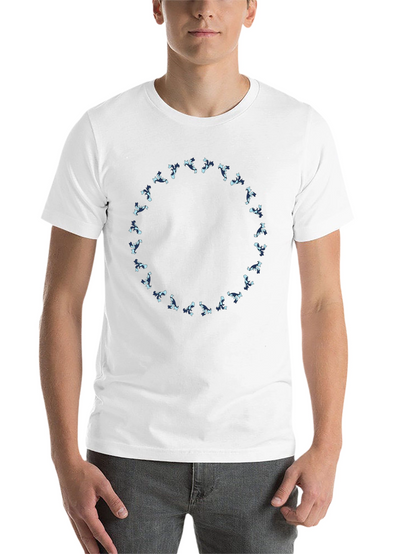 Abstract Circle Graphic Tee - Stylish Black T-Shirt