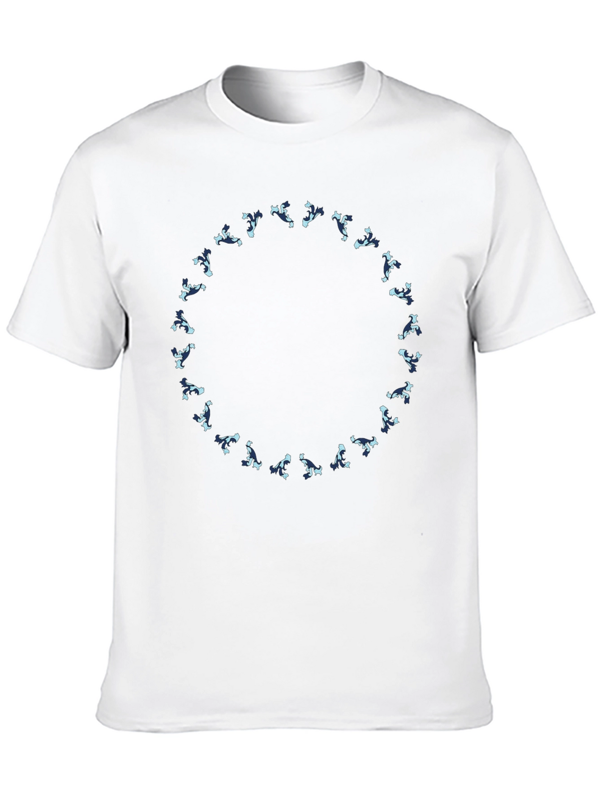 Abstract Circle Graphic Tee - Stylish Black T-Shirt
