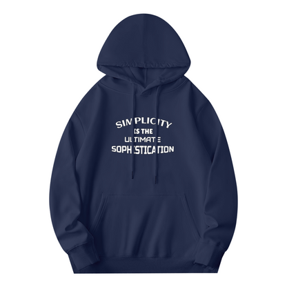 Simplicity Is Sophistication Minimal Hoodie, All-Day Comfort