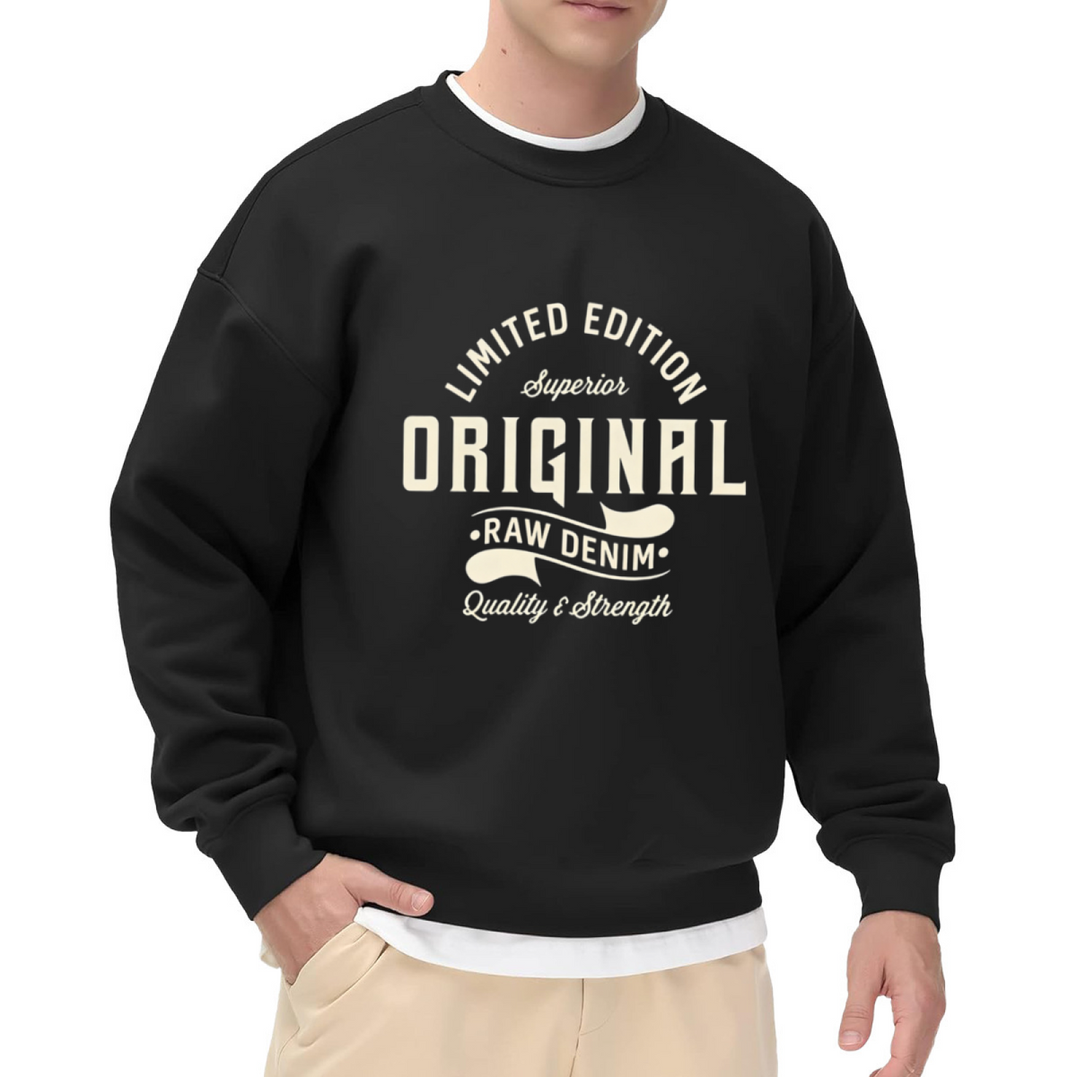 Vintage Limited Edition Original Raw Denim Crewneck