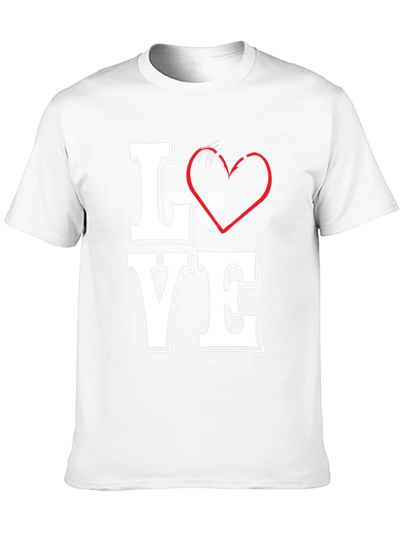 LOVE Graphic Tee - Black Cotton Blend