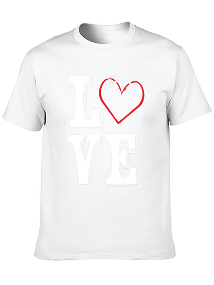 LOVE Graphic Tee - Black Cotton Blend