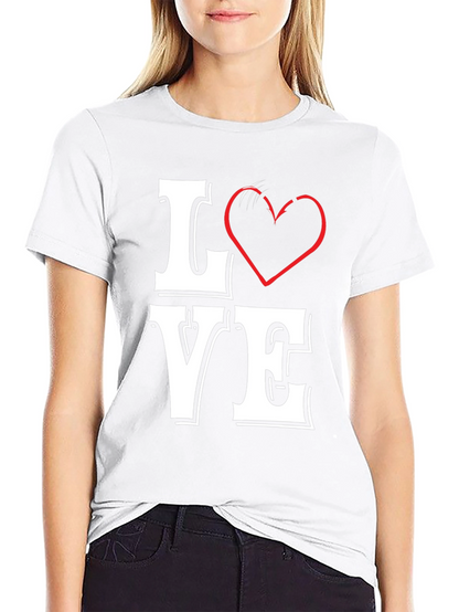 LOVE Graphic Tee - Black Cotton Blend