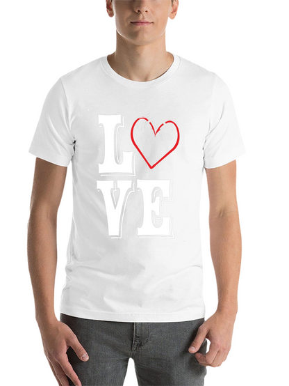 LOVE Graphic Tee - Black Cotton Blend