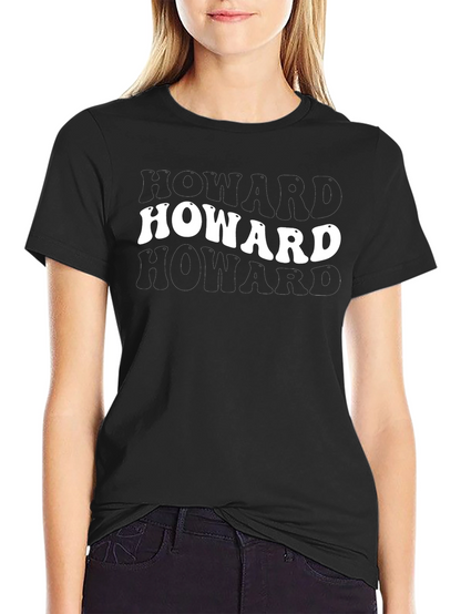 Retro Howard Graphic Tee - Black Cotton Blend