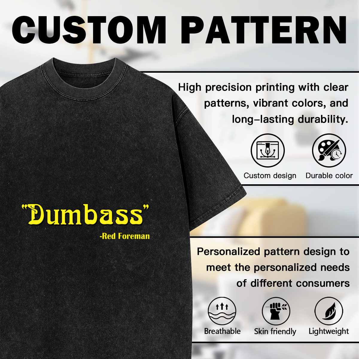 Dumbass Red Foreman Funny TV Show Quote Vintage T-Shirt