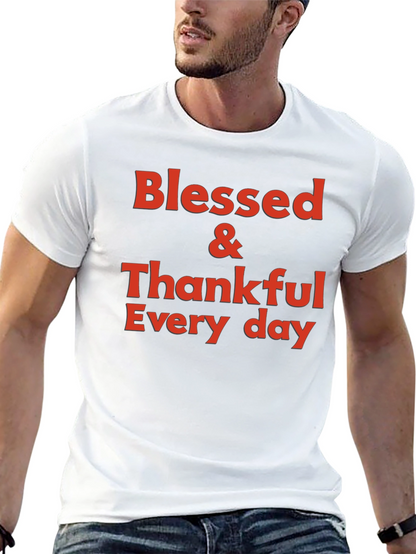 Blessed & Thankful Graphic T-Shirt