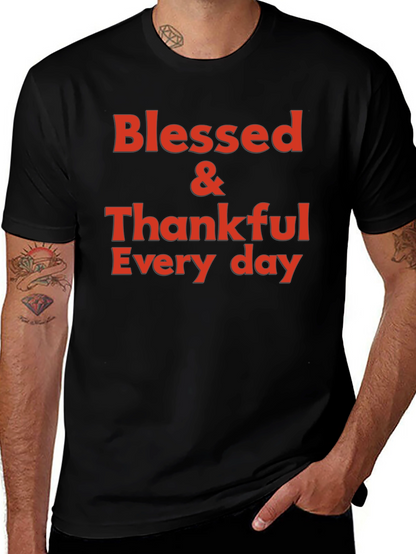 Blessed & Thankful Graphic T-Shirt