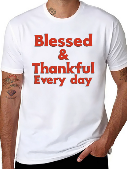 Blessed & Thankful Graphic T-Shirt