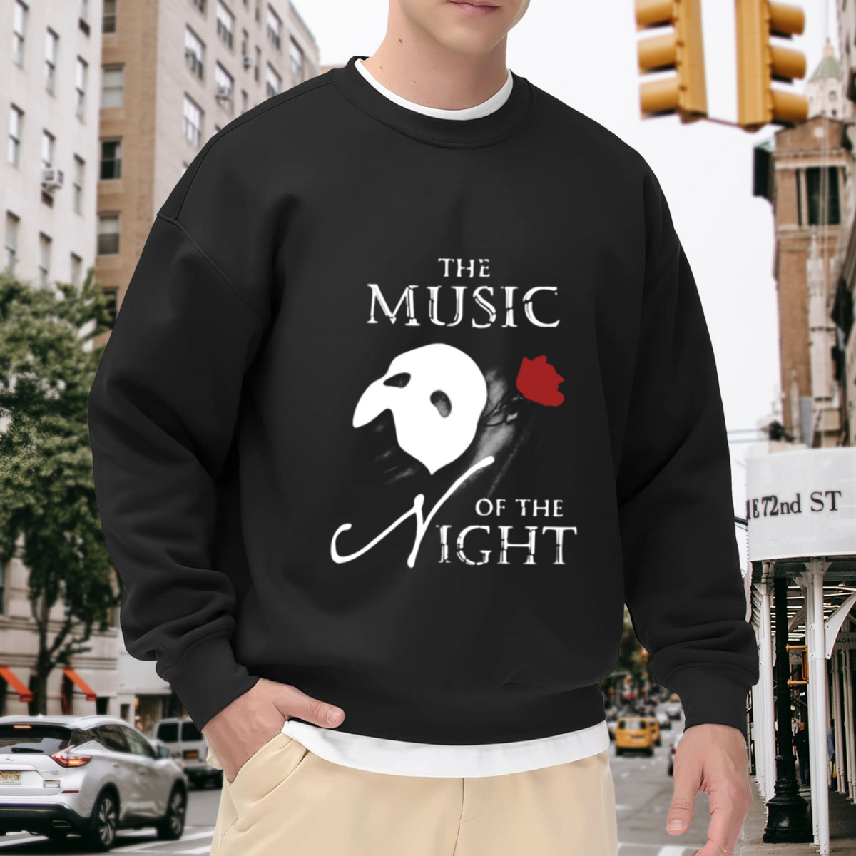 Retro Fishing Graphic Fisherman Hobby Casual Crewneck Sweatshirt