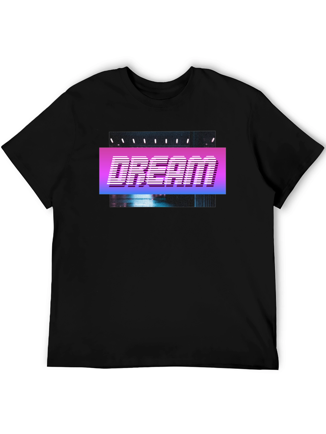 Dream Retro Style T-Shirt - Black