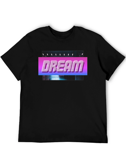 Dream Retro Style T-Shirt - Black