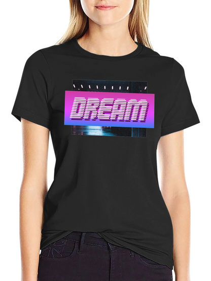 Dream Retro Style T-Shirt - Black