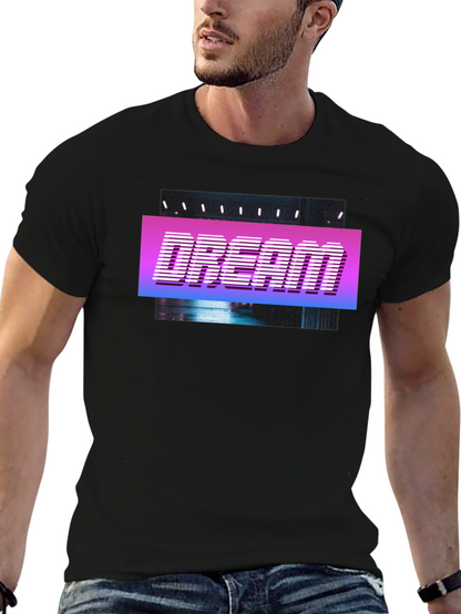 Dream Retro Style T-Shirt - Black