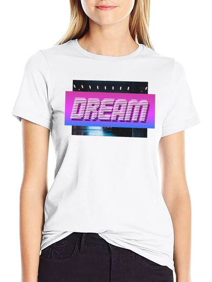 Dream Retro Style T-Shirt - Black