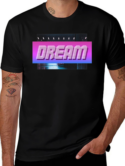 Dream Retro Style T-Shirt - Black