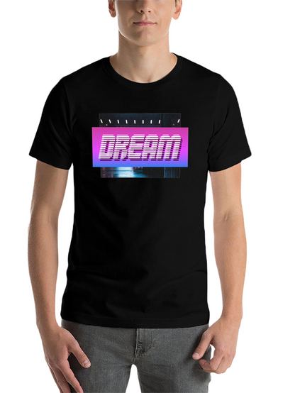 Dream Retro Style T-Shirt - Black