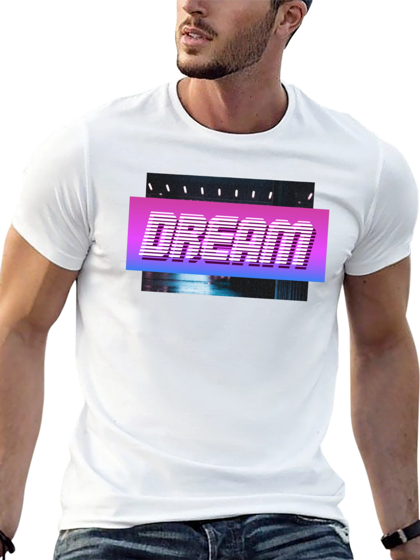 Dream Retro Style T-Shirt - Black
