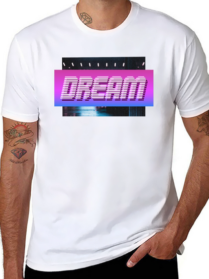 Dream Retro Style T-Shirt - Black