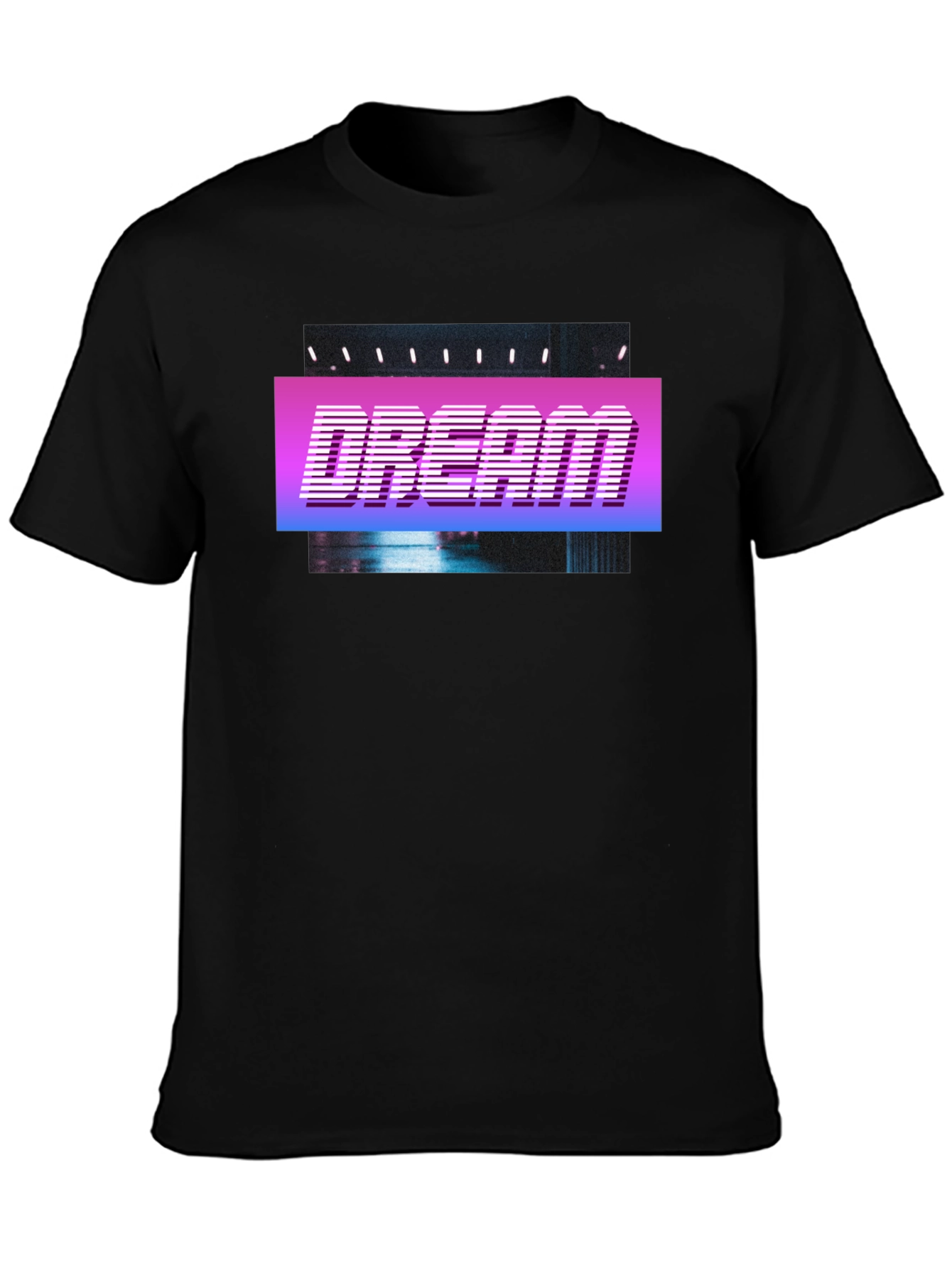 Dream Retro Style T-Shirt - Black