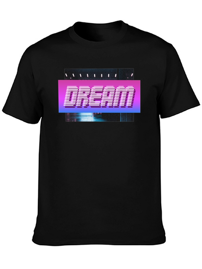 Dream Retro Style T-Shirt - Black