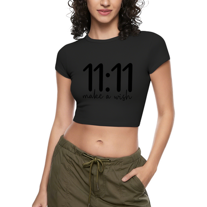11:11 Make A Wish Angel Number Spiritual Crop Top